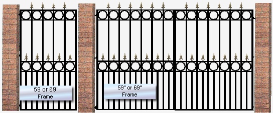 59” or 69” 
Frame


