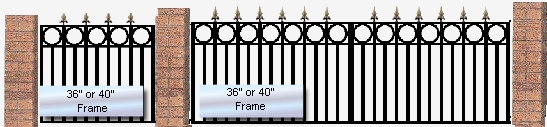 36” or 40”
 Frame

